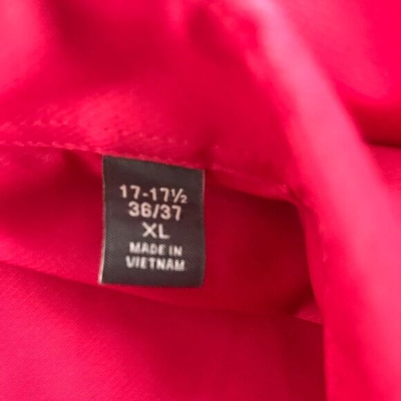 Van Heusen Extreme Color fuchsia long sleeve button down shirt size XL - Picture 4 of 6